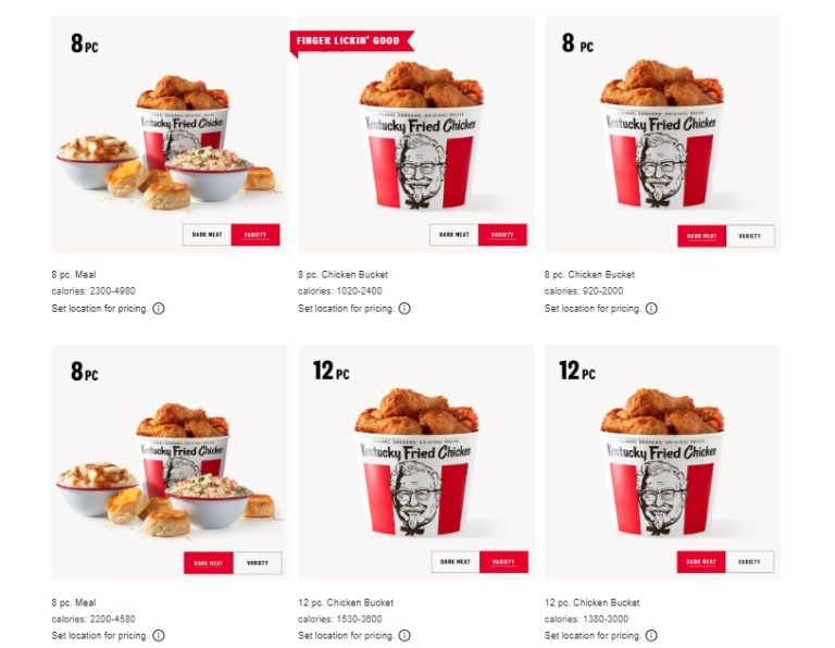 KFC Menu Prices The Best Chicken Specials In a Budget!