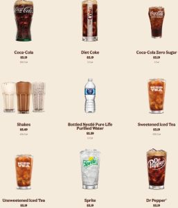 Burger King Drinks Menu | 13 Most Popular Refreshing Drinks